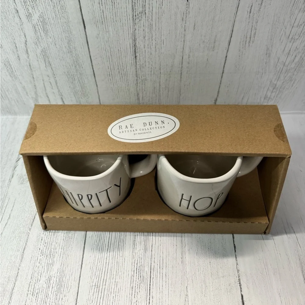 Rae Dunn, Hippity Hop Easter 16oz Mug Set